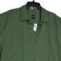 NWT GAP Womens Green Collared Short Sleeve Pullover Blouse Top Size XXL image number 3
