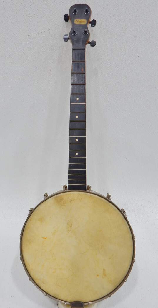 VNTG Maxitone Brand 4-String Open-Back Tenor Banjo (Parts and Repair) image number 1