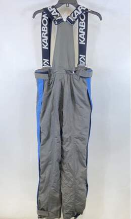 Karbon Mens Gray Insulated Adjustable Waist Straight Leg Snow Bibs Pants Size S alternative image