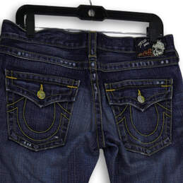 Womens Blue Denim Medium Wash 5 Pocket Design Straight Leg Jeans Size 28 alternative image