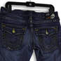 Womens Blue Denim Medium Wash 5 Pocket Design Straight Leg Jeans Size 28 image number 2