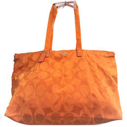 Coach NWT XL Getaway Weekender Travel Bag in Orange Signature Fabric