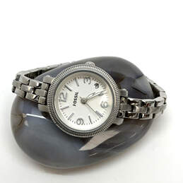 Designer Fossil ES3135 Silver-Tone Stainless Analog Dial Quartz Wristwatch