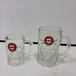 Vintage Pair of A&W Glass Mugs