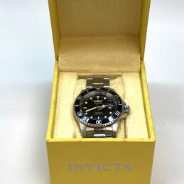 Designer Invicta Pro Diver 26970 Silver-Tone Black Dial Analog Wristwatch