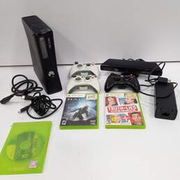 Microsoft Xbox 360 S Console Game Bundle With Kinect & 3 GAmes