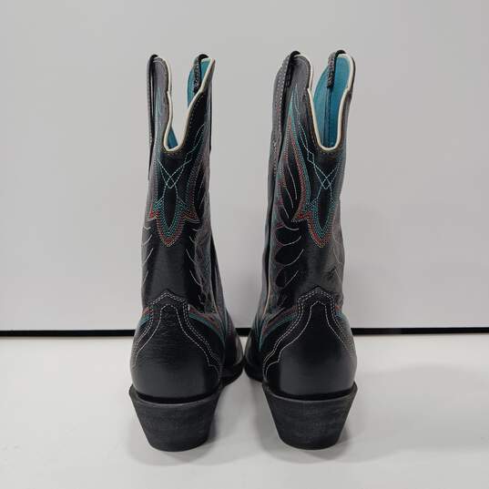 Women's Black Ariat Western Boots Size 7B image number 3