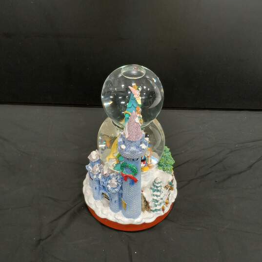 Disney Mickey & Friends Christmas Double Bubble Snow Globe Music Box image number 4