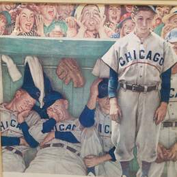 Framed & Matted Chicago Cubs Print Art by Norman Rockwell alternative image