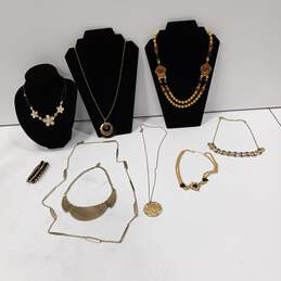 Bundle of Assorted Black and Gold Tinted Fashion Jewelry