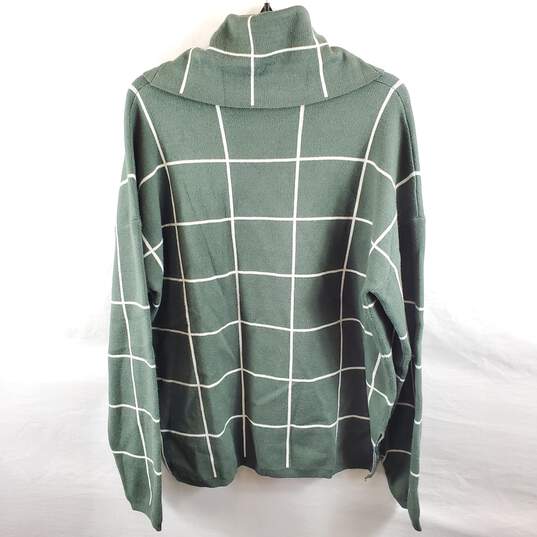 Futurino Women Green Turtleneck Sweatshirt XL NWT image number 2
