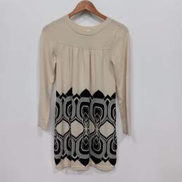 Tibi Women's Multicolor LS Wool Sweater Dress Size M