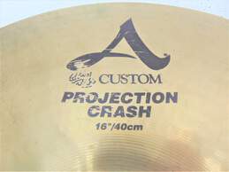 Zildjian A Custom 16 inch Projection Crash & 20 inch Ping Ride Cymbals alternative image