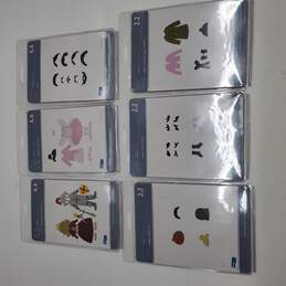 Lot of 6 QuicKutz Embossed Cutting Dies For Paper Dolls