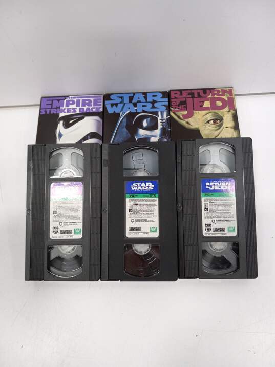 Original Trilogy of the First 3 Star Wars Movies on VHS image number 4