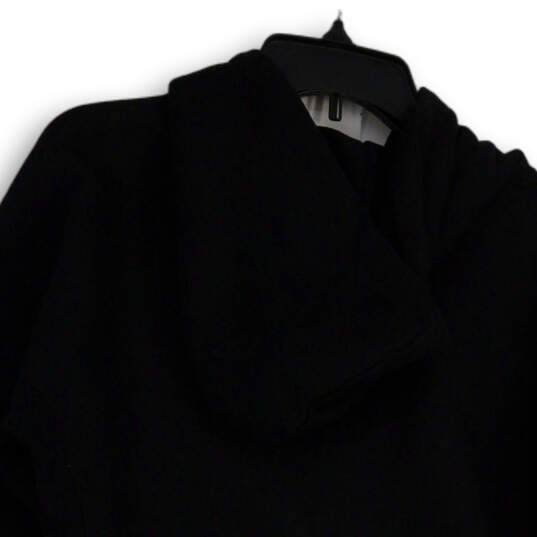 NWT Mens Black Long Sleeve Reverse Weave Pullover Hoodie Size Small image number 4