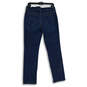 Womens Blue Medium Wash 5 Pockets Mid Rise Denim Skinny Jeans Size 6R image number 2