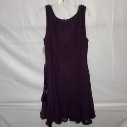 Coldwater Creek Purple Boat Neck Paneled Dress NWT Size W18 alternative image