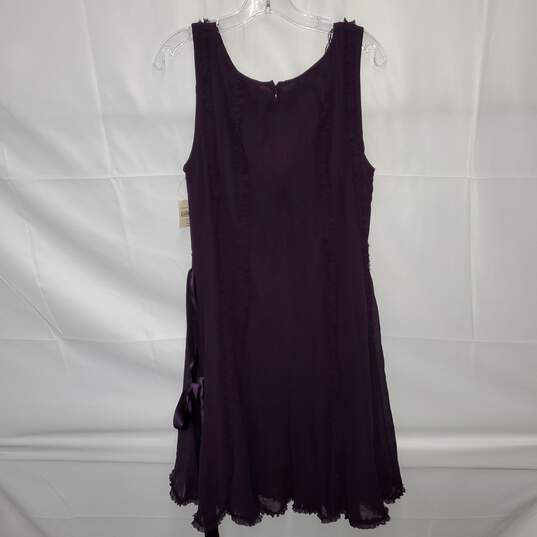 Coldwater Creek Purple Boat Neck Paneled Dress NWT Size W18 image number 2