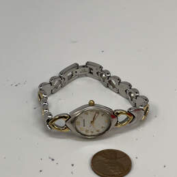 Designer Bulova Two-Tone Stainless Steel Oval Shape Dial Analog Wristwatch alternative image