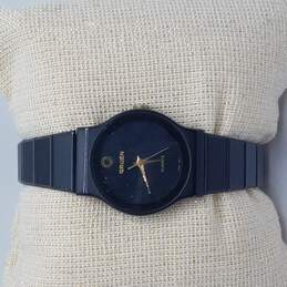 Gruen 23mm Black & Gold Tone Vintage Quartz Watch alternative image