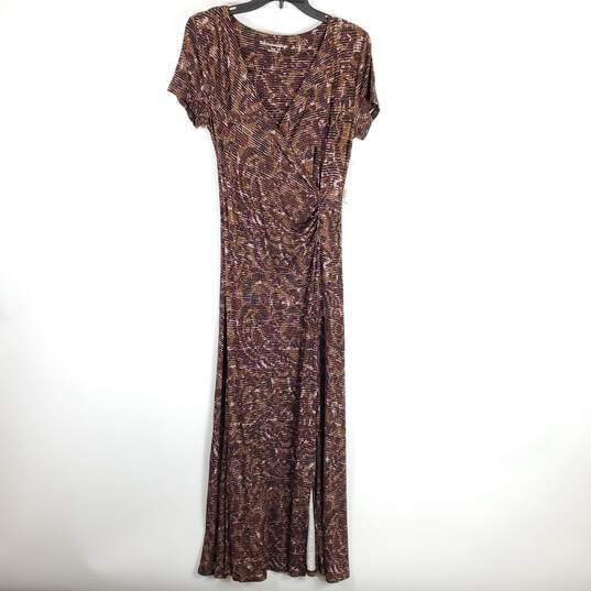 Soft Surroundings Women Brown Paisley Dress S NWT image number 1