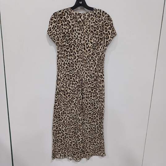 J. Crew Women's Brown Animal Print Dress Size 16 NWT image number 2