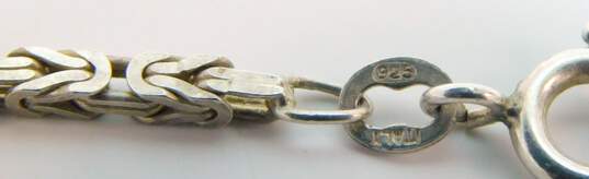 925 Sterling Silver Folding Multi Photo Locket Pendant Necklace 39.6g image number 8