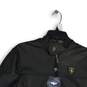 NWT Emporio & Co Mens Black Long Sleeve Band Collar Full-Zip Jacket Size Small image number 3