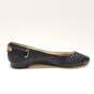 Michael Kors Leather Snake Embossed Flats Black 8.5 image number 2