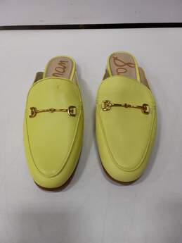 Sam Edelmen Women's Linnie Yellow Leather Mules Size 8M