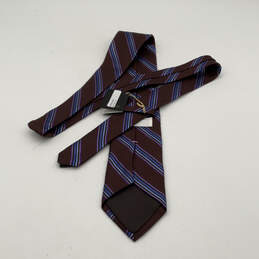 Mens Multicolor Silk Striped  Four-In-Hand Pointed Designer Neck Tie alternative image