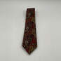 Mens Multicolor Silk Paisley Four-In-Hand Adjustable Designer Neck Tie image number 1