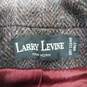 Larry Levine Brown Button Up Coat image number 3