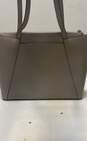 Michael Kors Maddie Gray Crossgrain Leather Tote Bag image number 2