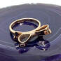 Designer Kate Spade Gold-Tone Ribbon Knott Classic Mini Bow Band Ring image number 2