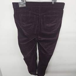 Bombshell Skinny Purple Corduroy Jeans alternative image