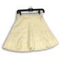 NWT Abercrombie & Fitch Womens White Knitted Pull-On A-Line Skirt Size XS image number 2