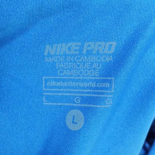 Nike Women's Blue Polka Dot Training Tank Top Size L image number 4