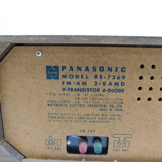 Vintage Panasonic Solid State RE-7369 FM/AM 2-Band Radio image number 3