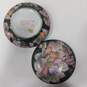Andrea by Sadek Green Floral Decorative Bowl with Lid image number 4