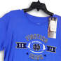 NWT Mens Blue Notre Dame College Short Sleeve Activewear T-Shirt Size Large image number 3