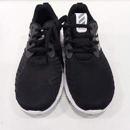 Boys Alpha Bounce RC J BW0575 Black Low Top Lace Up Running Shoes Size 5