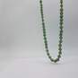Sterling Silver Green Gemstone Gold Tone Bead 29in Necklace 75.1g image number 8