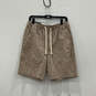 NWT Mens Brown Flat Front Slash Pocket Regular Fit Bermuda Shorts Size S image number 1