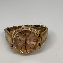 Designer Fossil ES-4315 Gold-Tone Chronograph Round Dial Analog Wristwatch alternative image