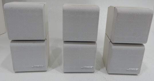 Bose Brand Acoustimass 7 Model White Home Theatre Speaker System (Set of 4) image number 2