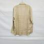 Men's Christian Dior Boutique Tan Linen Button Up L/S Shirt MN Size 16.5/42 image number 2