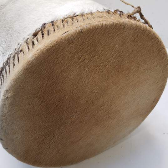 Handmade Large Fur Leather Bongo image number 5