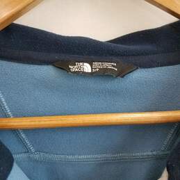 The North Face men's blue zip up tech fleece size small alternative image